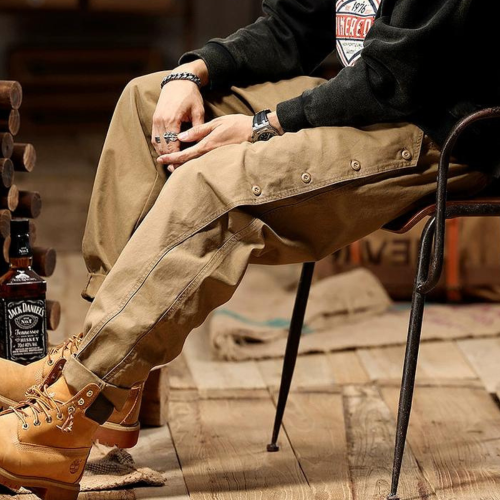 American Retro Fashion Heavy Cargo Pants