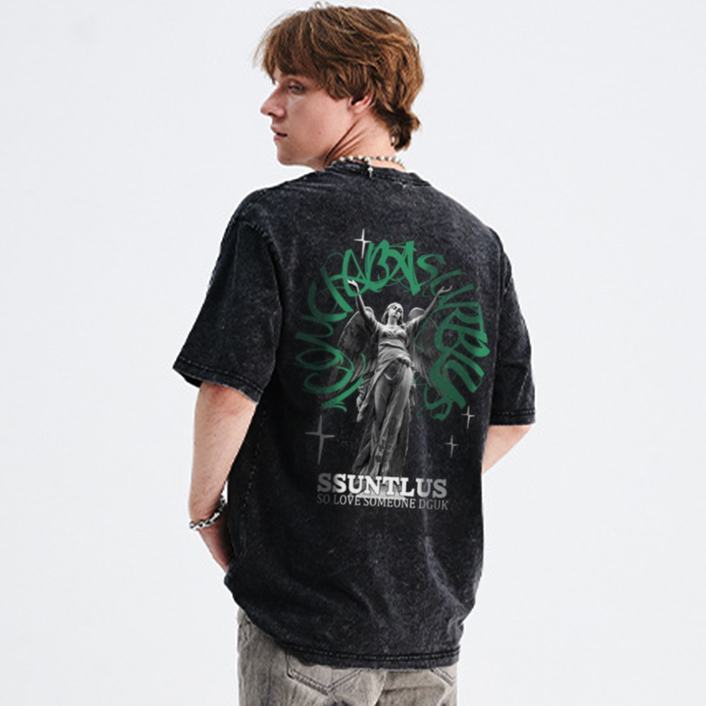Street Angel Graphic Washed T-Shirt