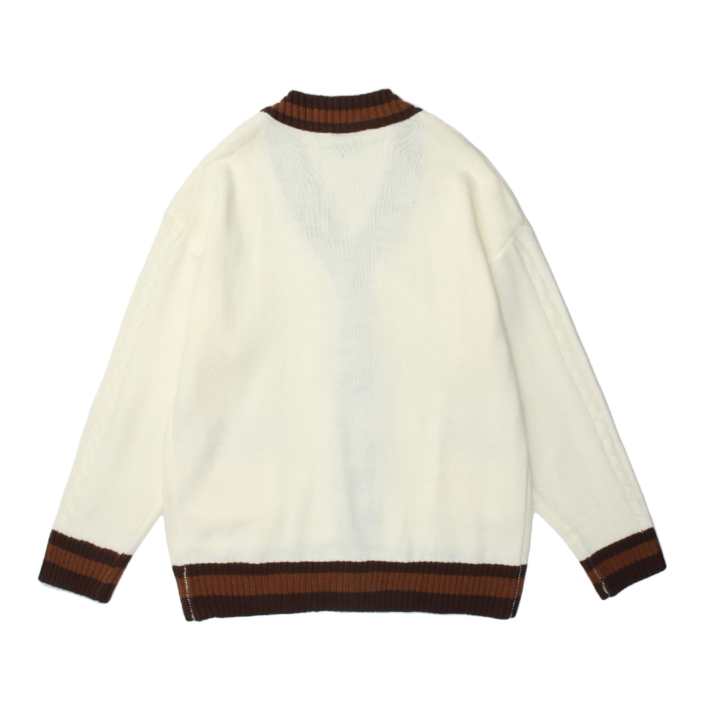 Simple Solid Color Cardigan Sweater