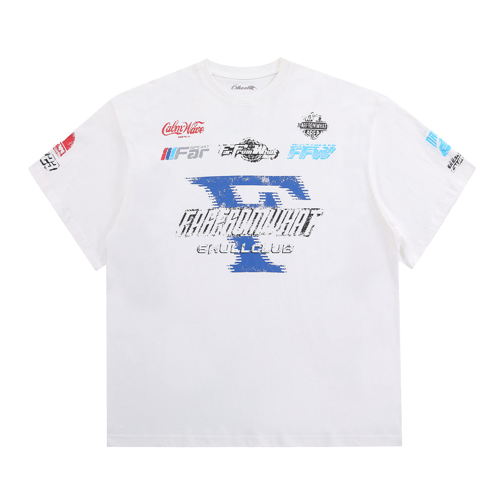 6Kull Washed Brand Print T-Shirt