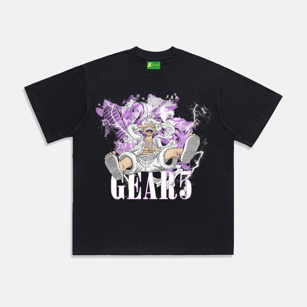 AG® Japanese Gear5 Characters Washed T-Shirt