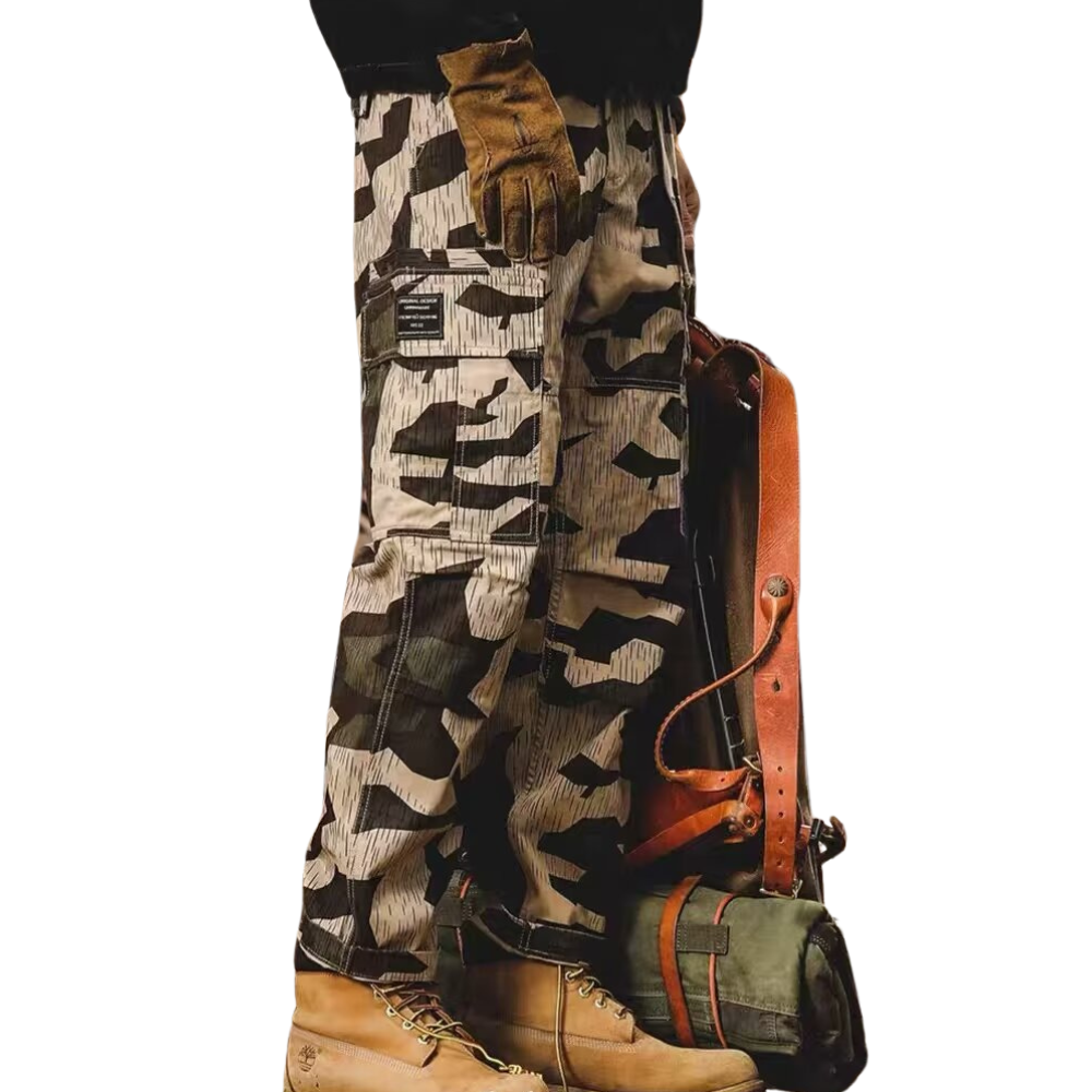New Trendy Brand Loose Straight Camouflage Cargo Pants