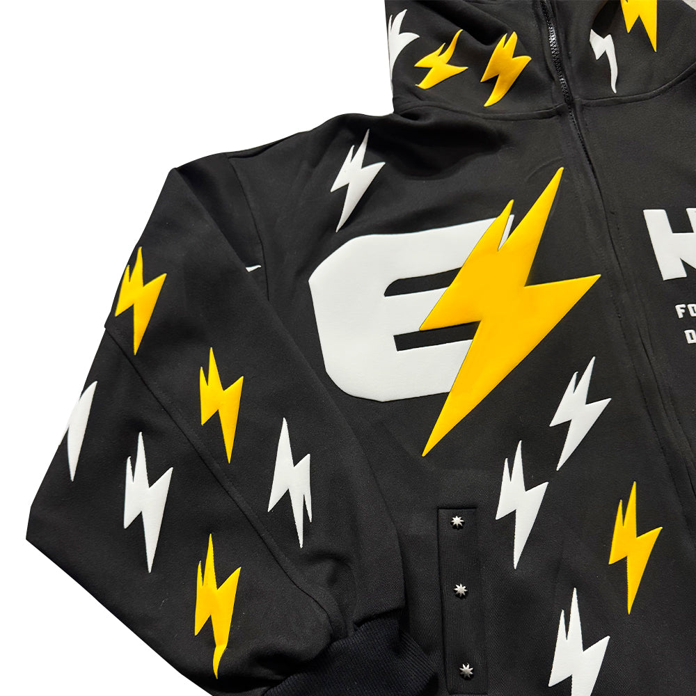 6Kull Full Puff Lightning Hoodie