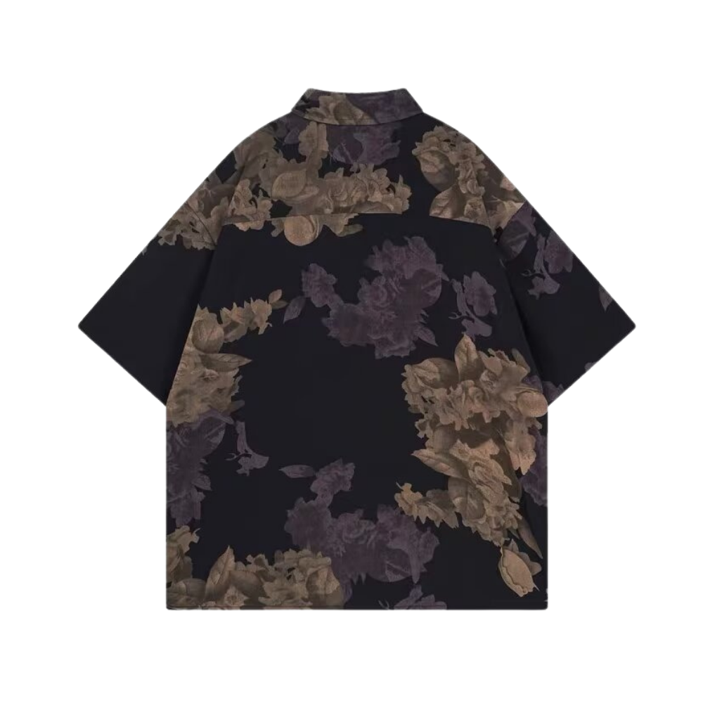 Street Floral Lapel Shirt