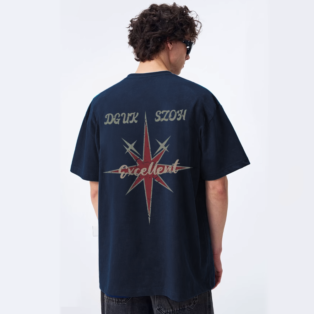 American Star Letter Print T-shirt
