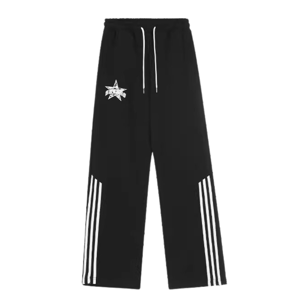 High Street Pentagram Embroidered Sweatpants