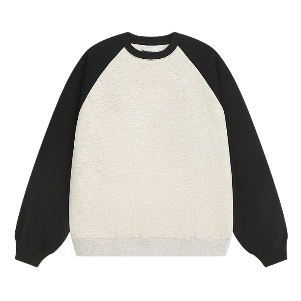 Solid Color Raglan Sweatshirt