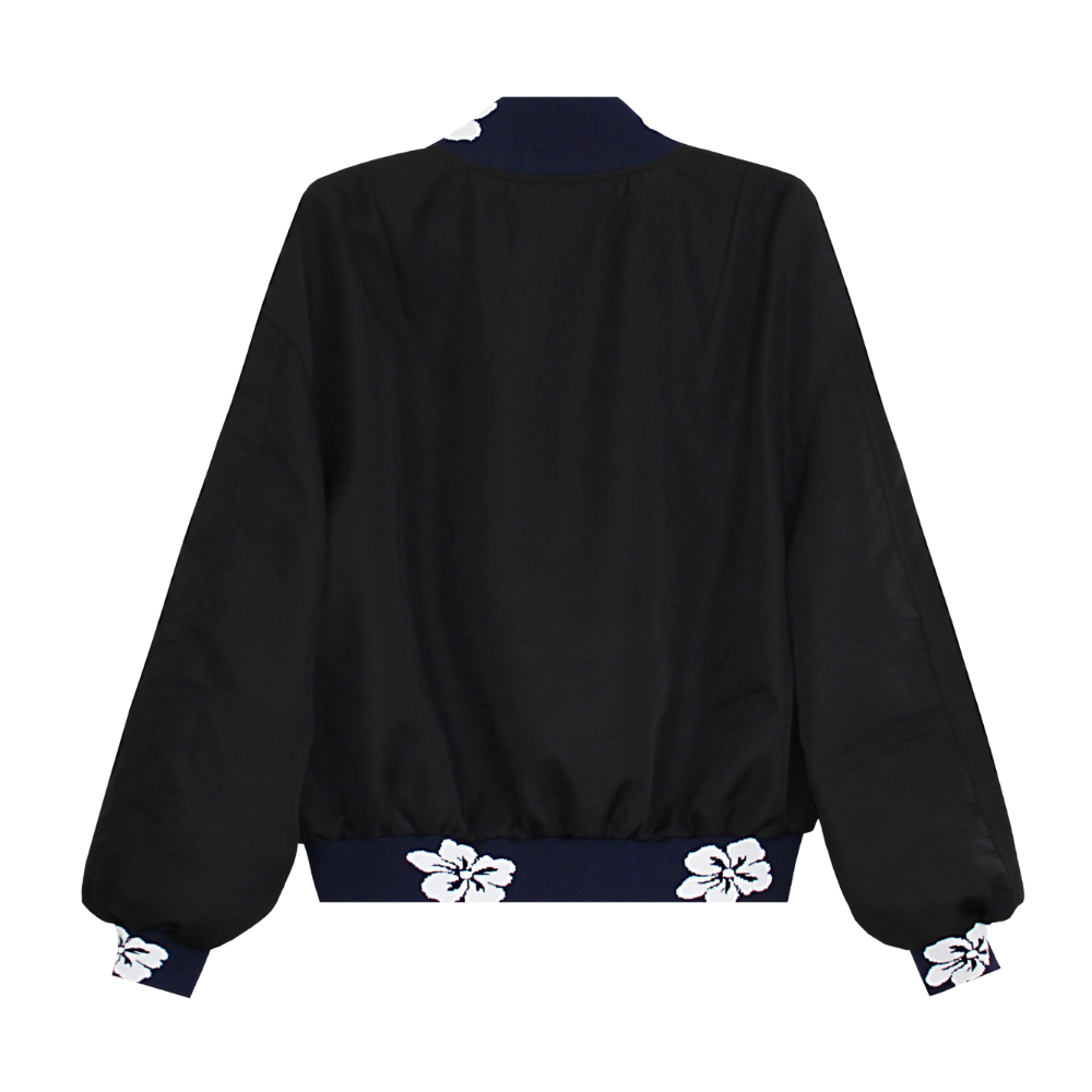 Japanese Floral Embroidered Patchwork Jacket