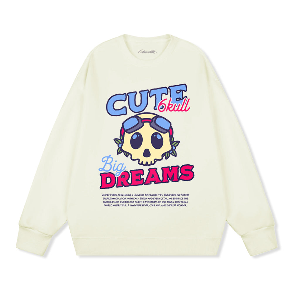6Kull Cute Pilot Skull Sweatshirt