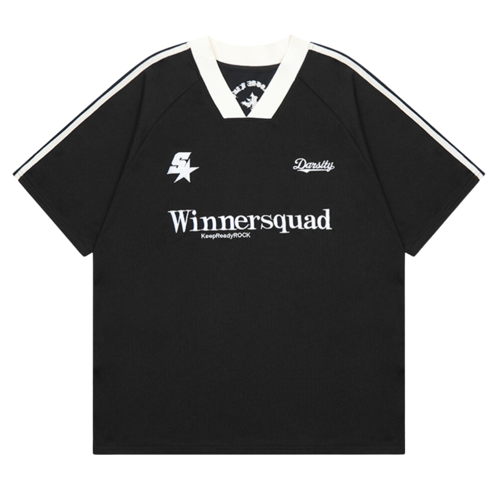 Hip Hop Letter V Neck T-Shirt