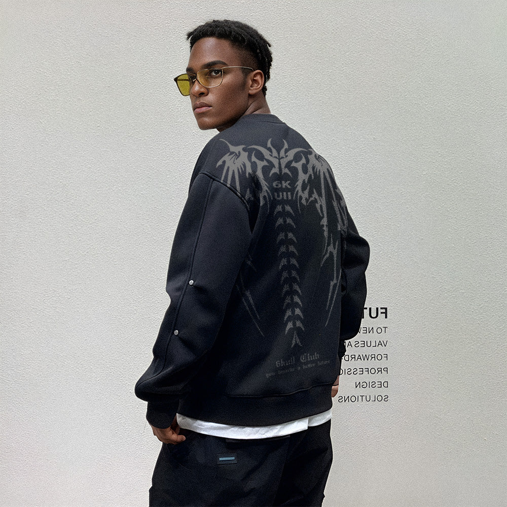 6Kull Heavy Suede Wing Sweatshirt