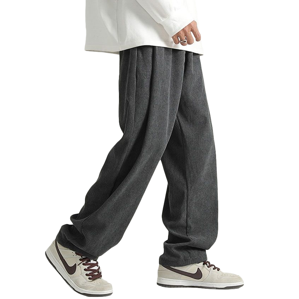 American Corduroy Straight Solid Color Sweatpants