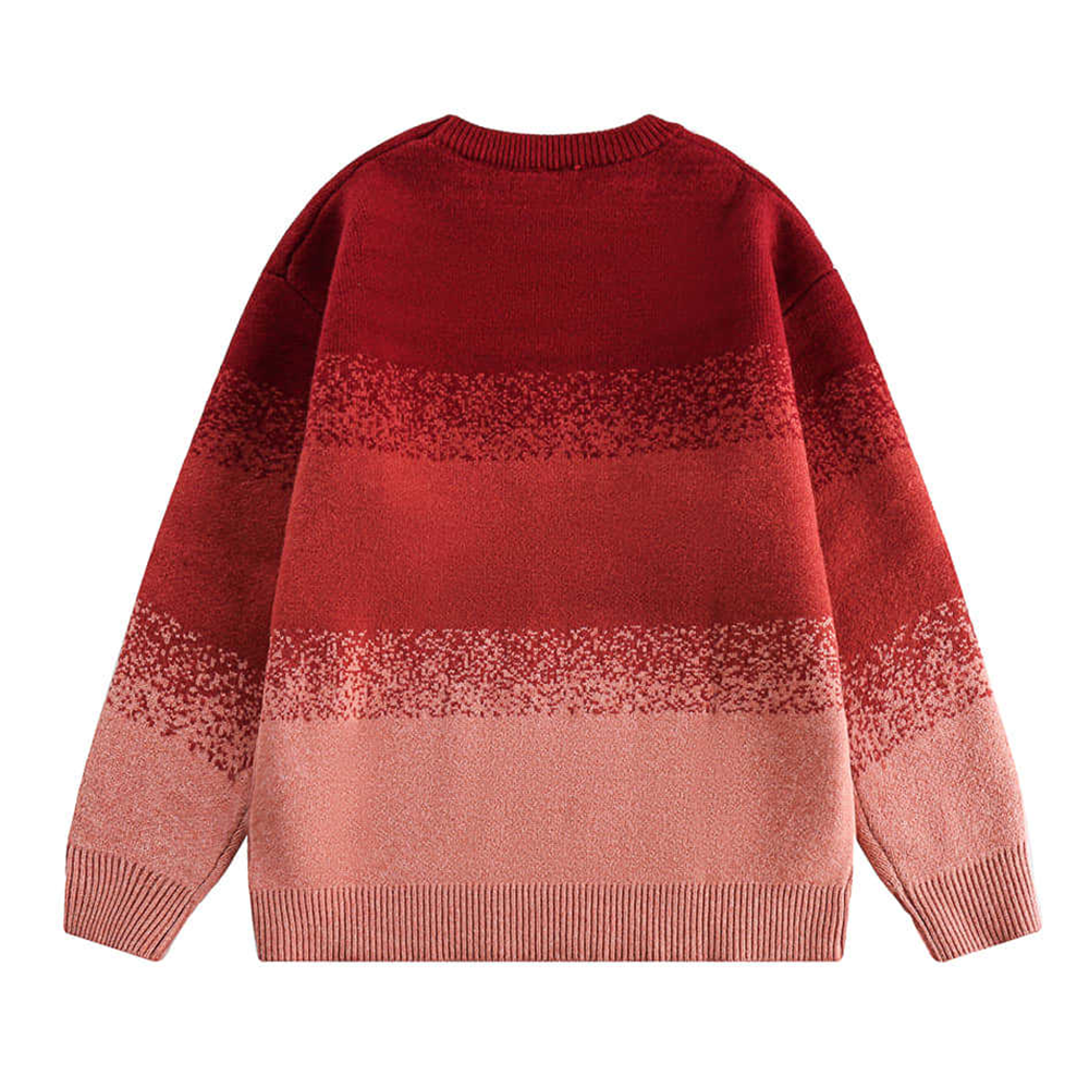 Gradient crewneck sweater