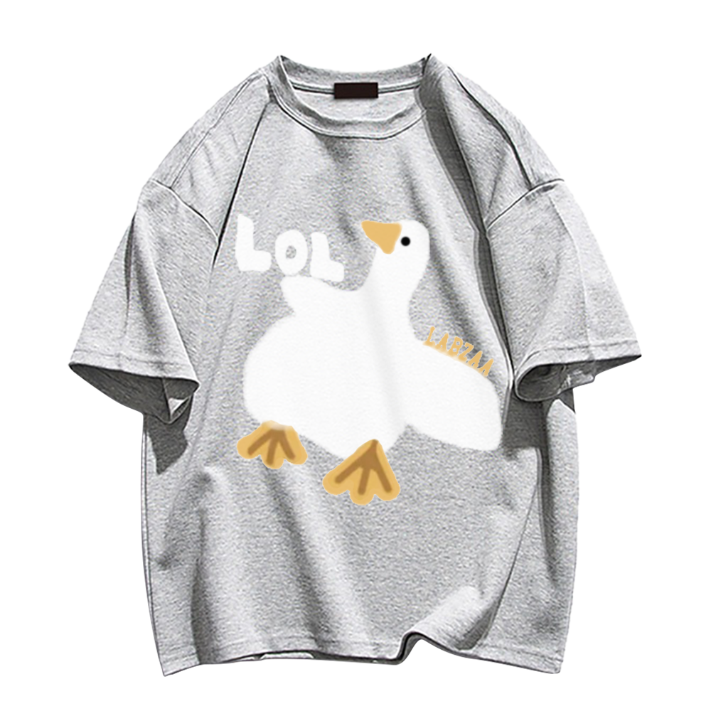 Urban Cartoon Duck Graphic T-shirt