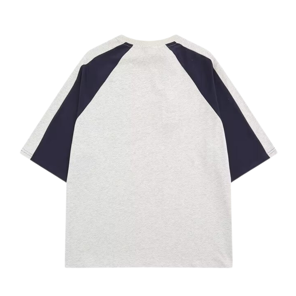 Retro All-match Color Contrast T-shirt