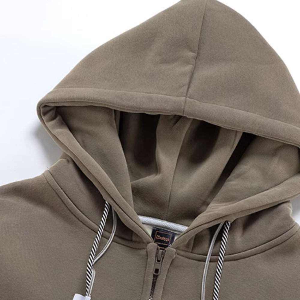 Retro Star Patchwork Denim Hoodie