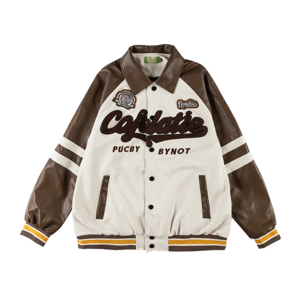 Vintage Towel Embroidered Suede Jacket