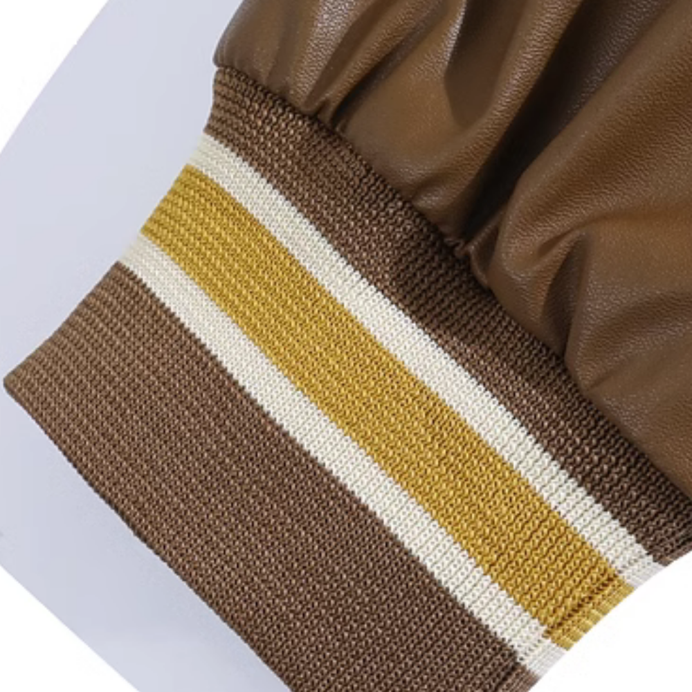 Vintage Towel Embroidered Suede Jacket