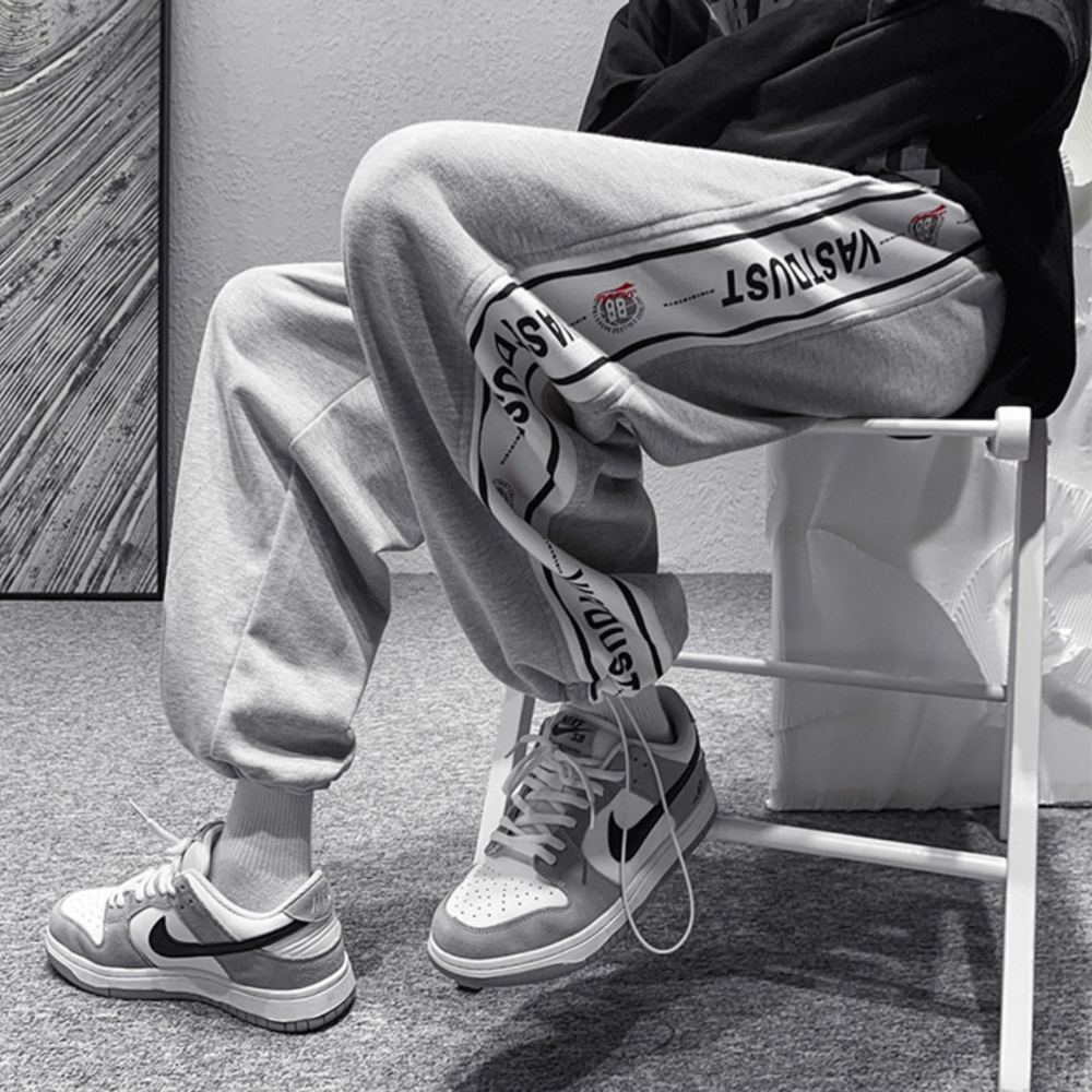 High Street Alphabet Print Sweatpants