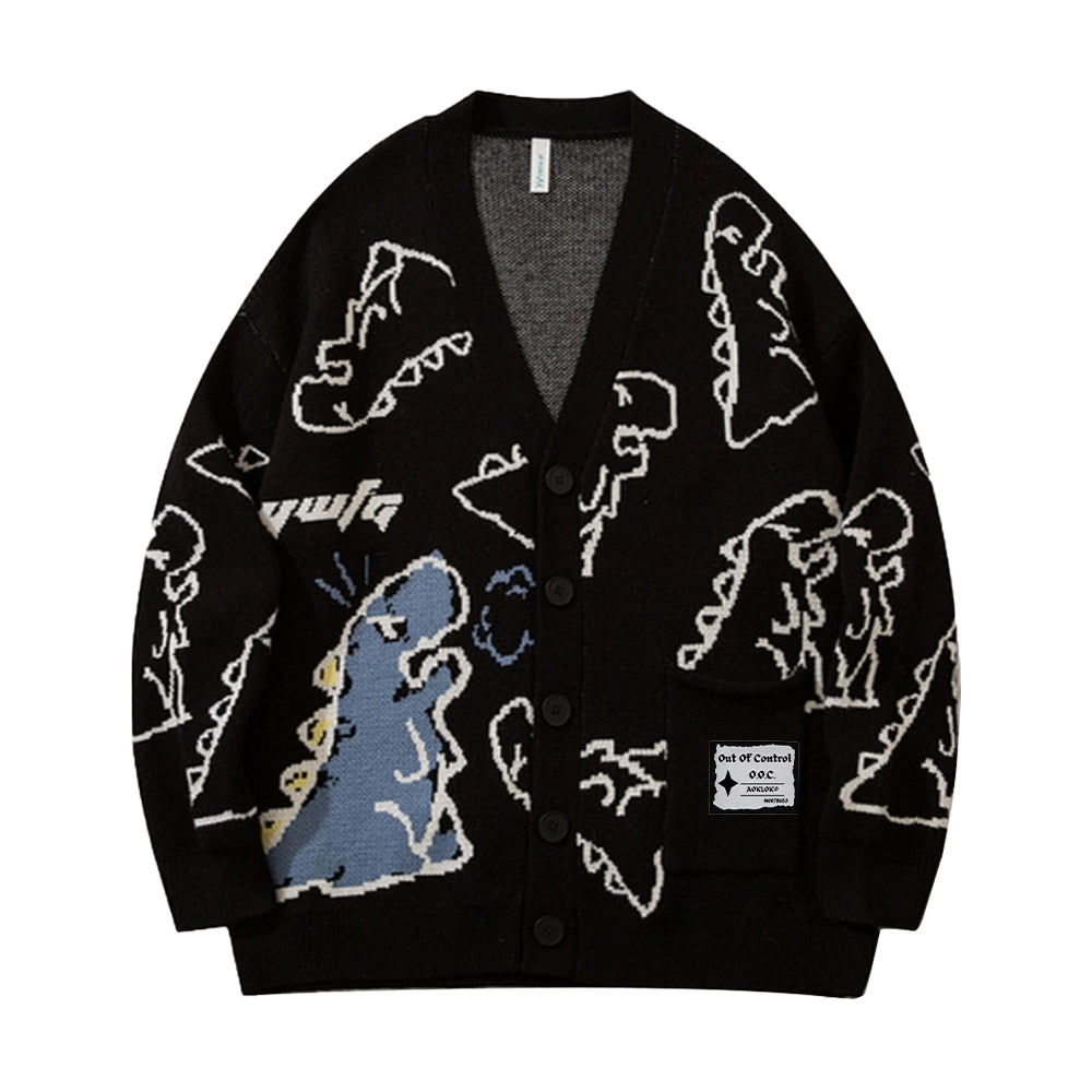 OOC' Dinosaur Pattern Cardigan