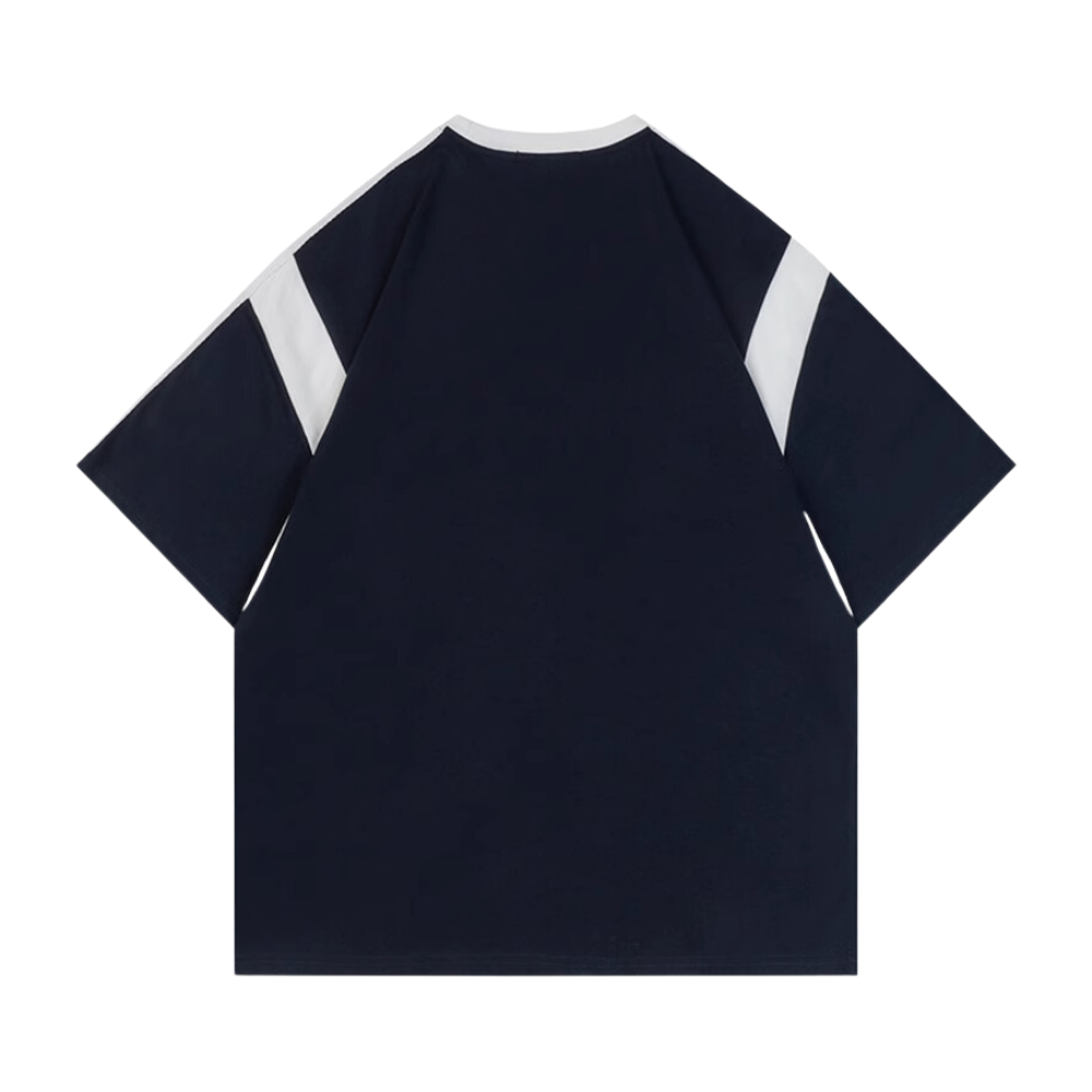 American Heavy Letter Embroidery Raglan T-shirt