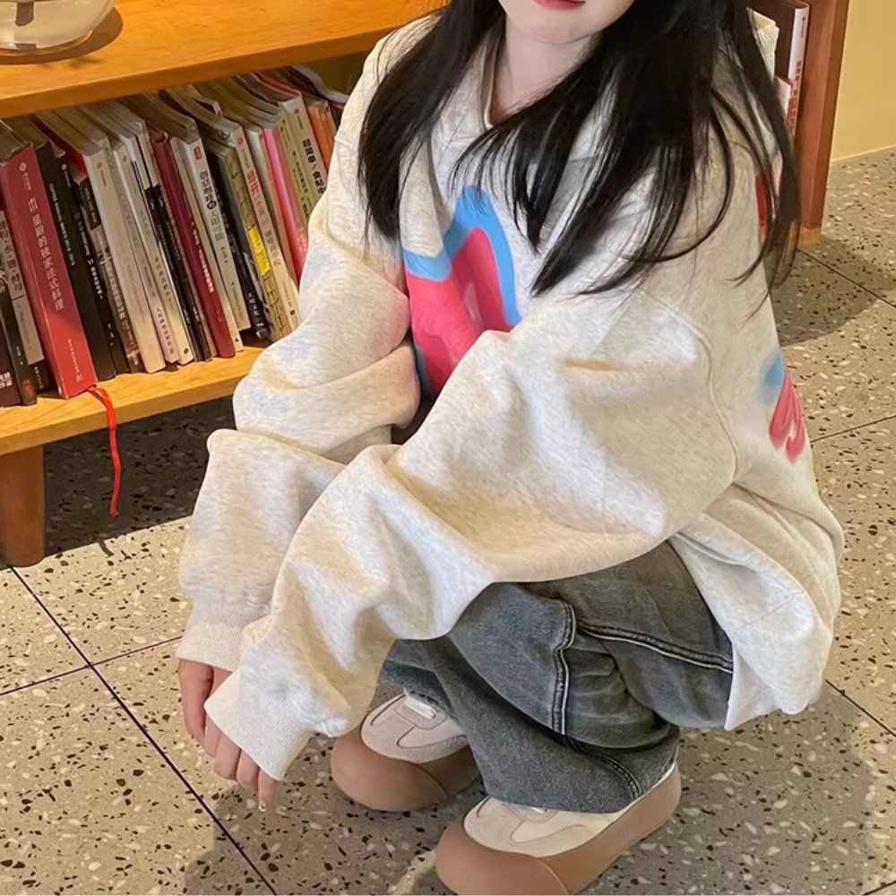 Colorful Foam Star Hoodie