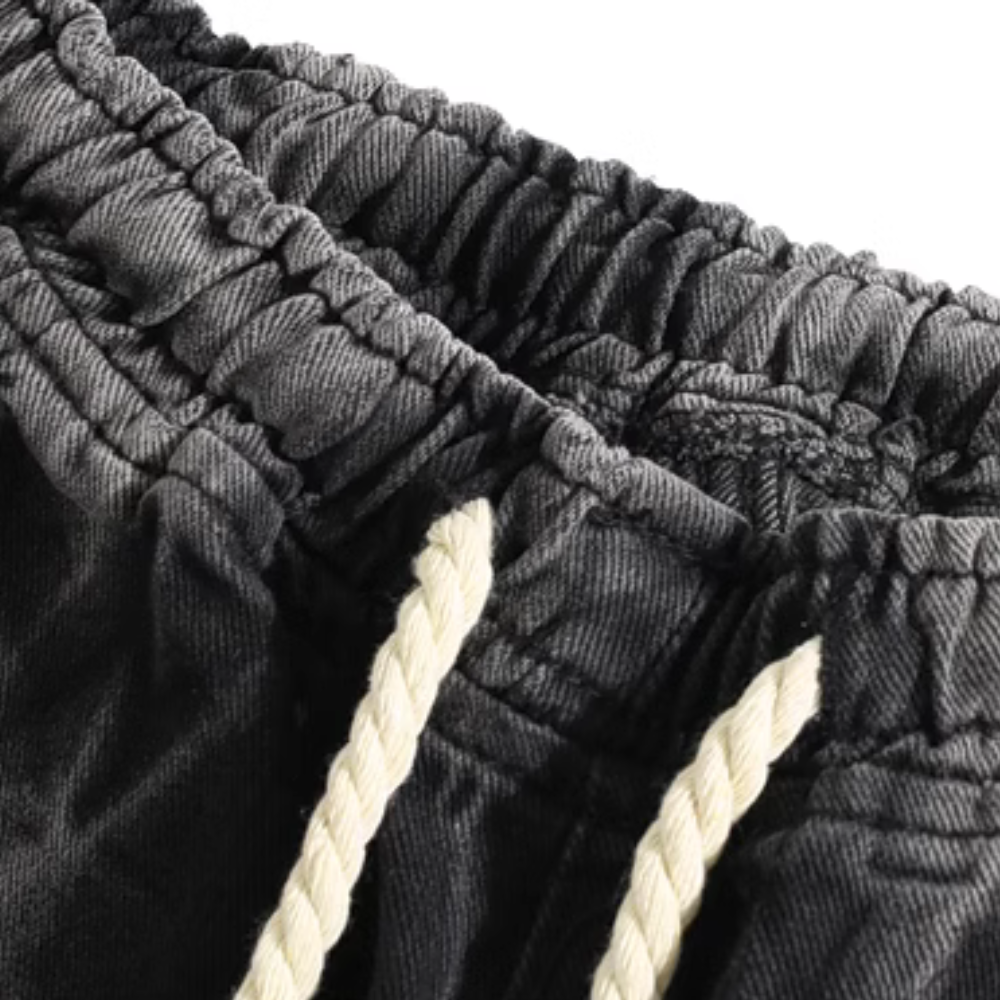 High Street Tie Dye Drawstring Jeans