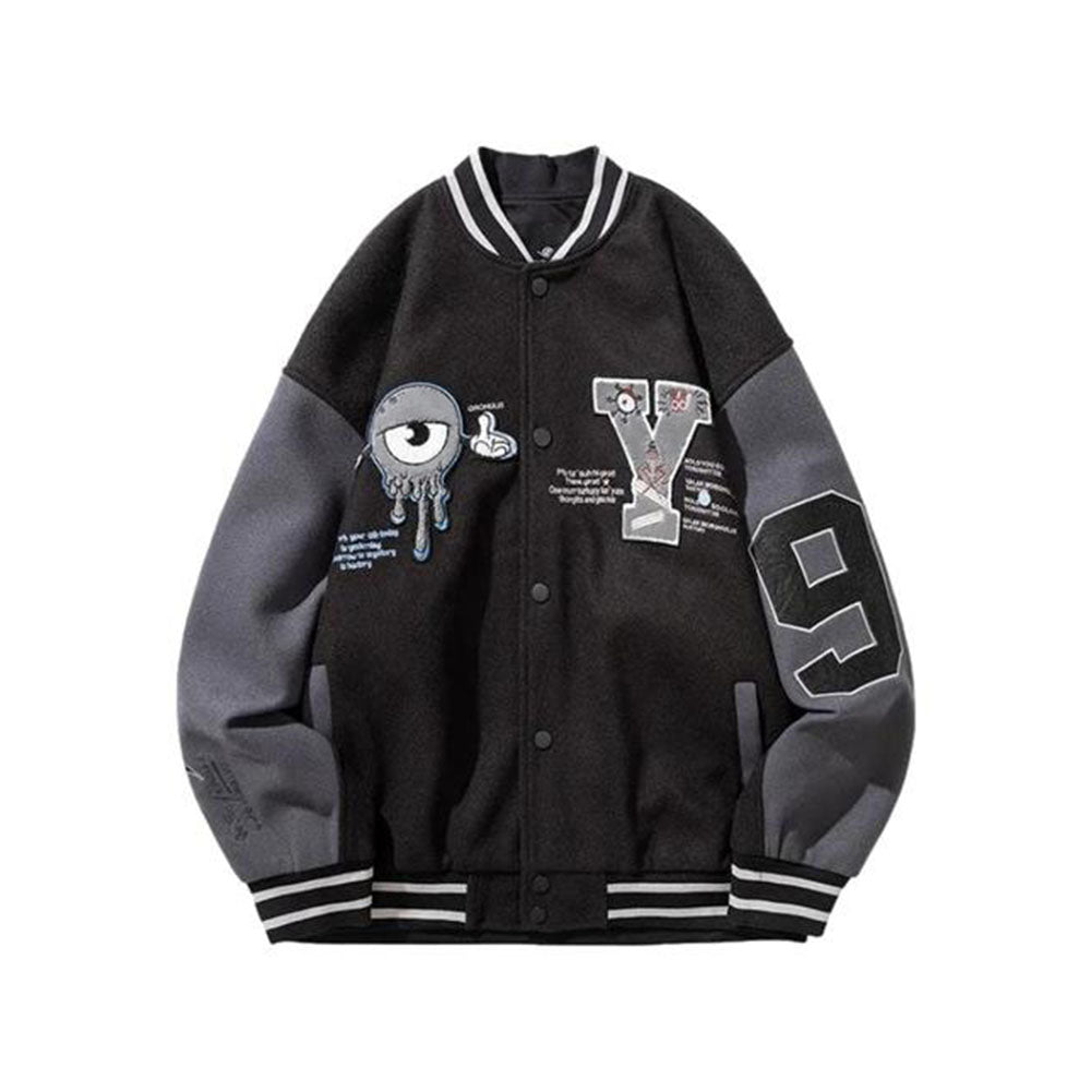 Vintage Street Bold Embroidery Jacket