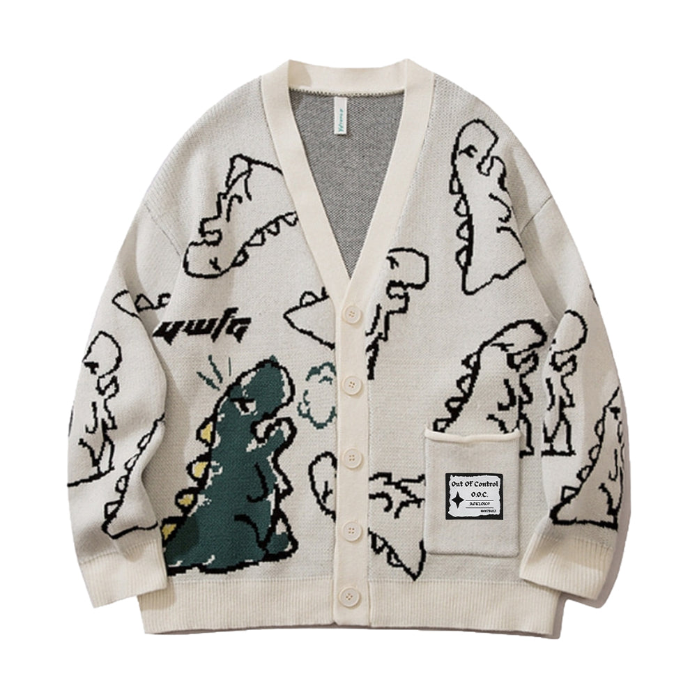 OOC' Dinosaur Pattern Cardigan