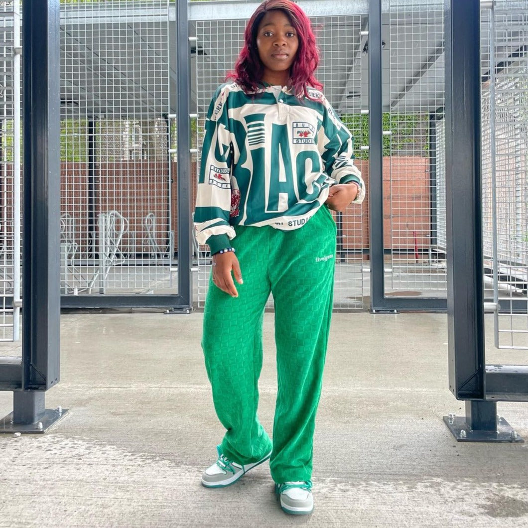 Retro solid color drawstring Sweatpants