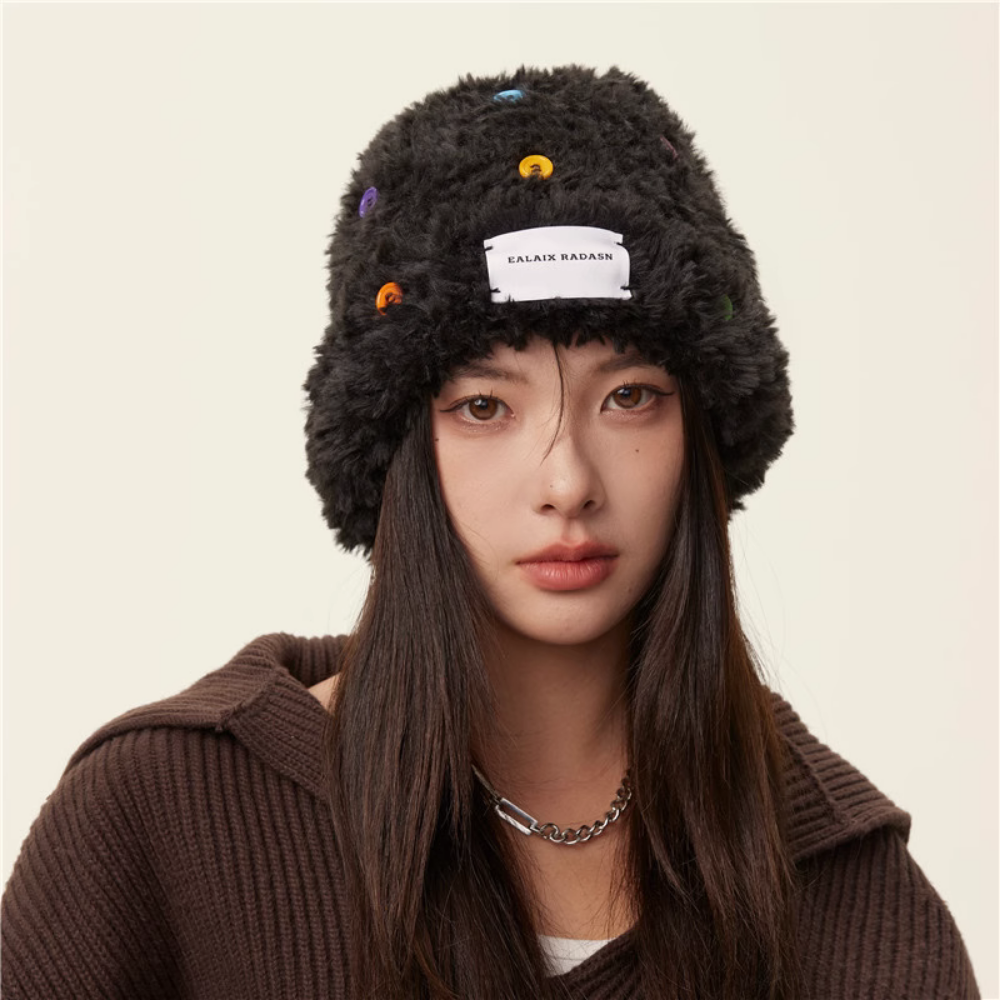 Colorful Button Hat