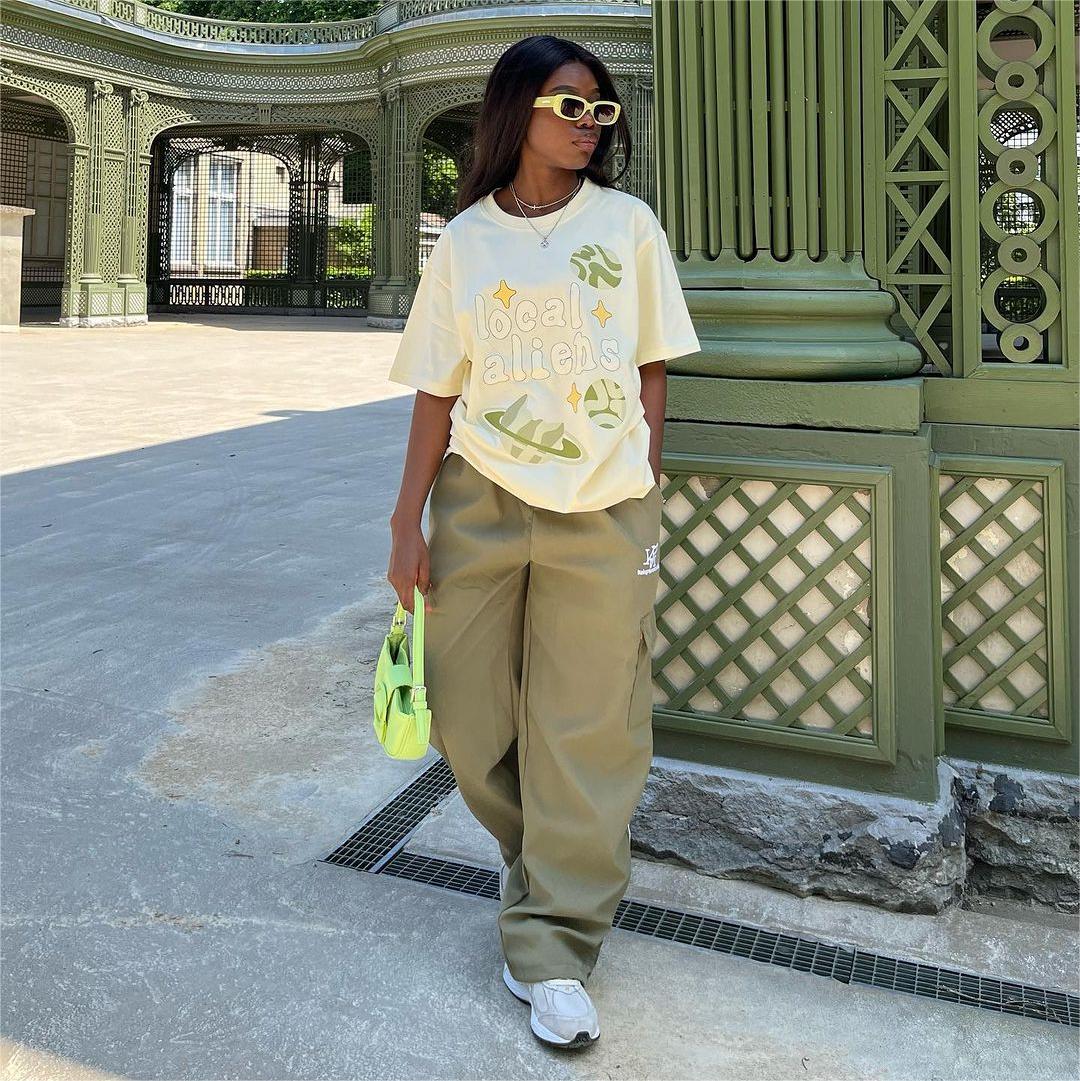 Local Aliens Print Cotton T-shirt