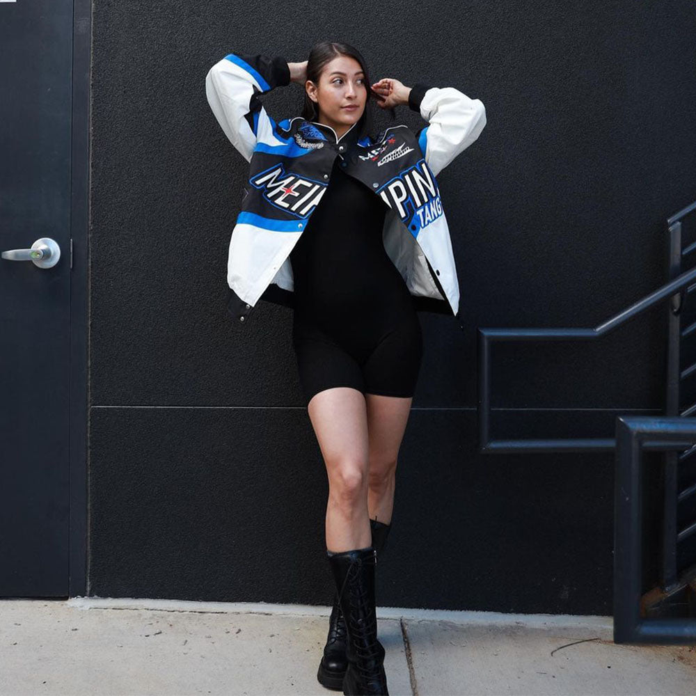 Urban High Street Motorcycle Style Jacket