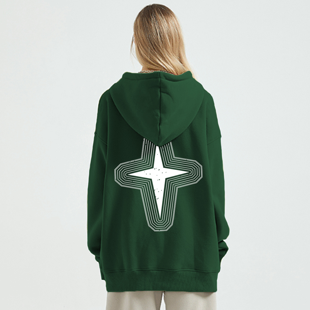 Vintage Loose Star Graphic Hoodie