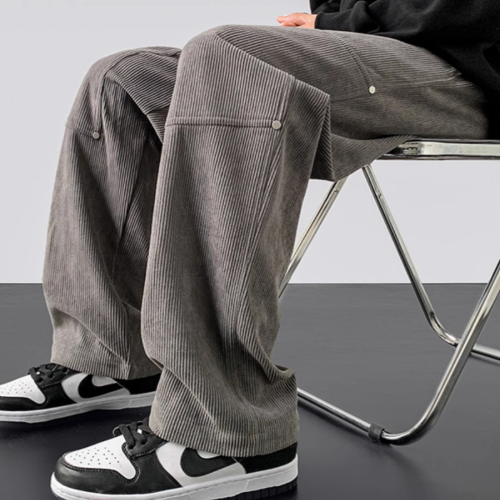 Solid Corduroy Sweatpants
