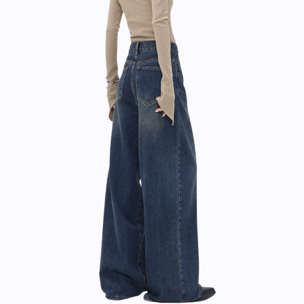 Women's Loose Solid Color Slim Fit Jeans