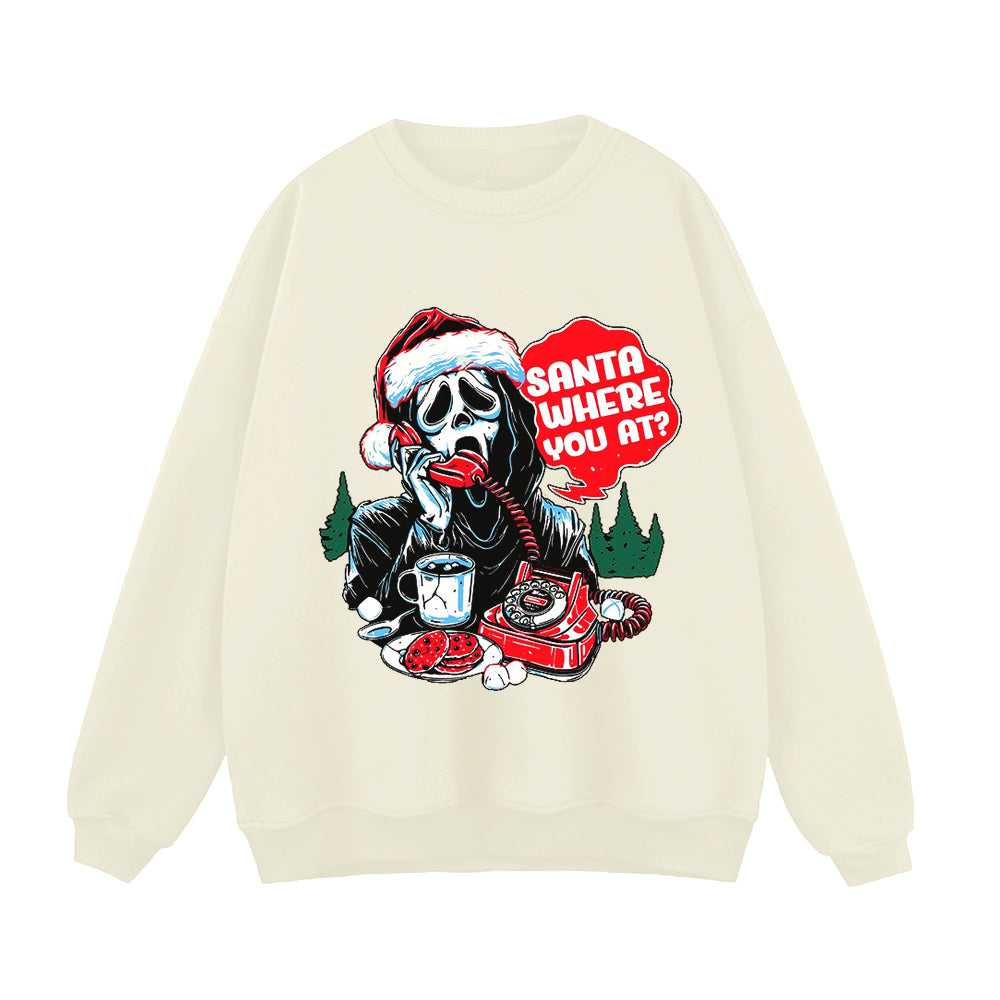 Retro Skeleton Christmas Calling Sweatshirt