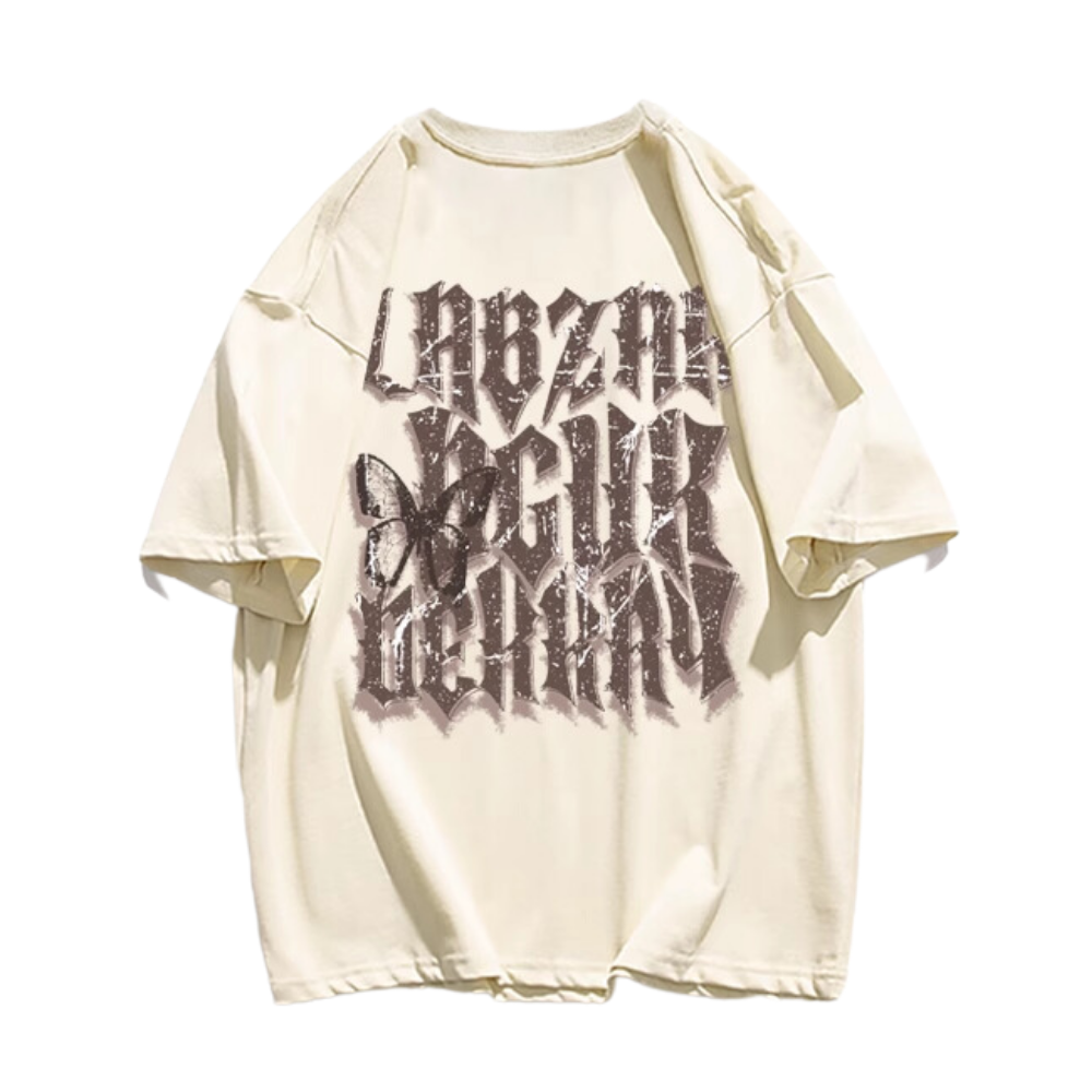 High Street Butterfly Letter T-shirt
