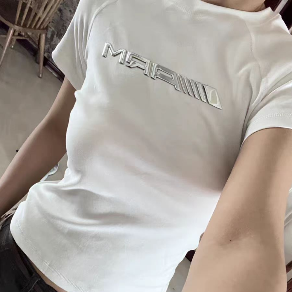 Women's Metallic Print Slim Fit T-Shirt