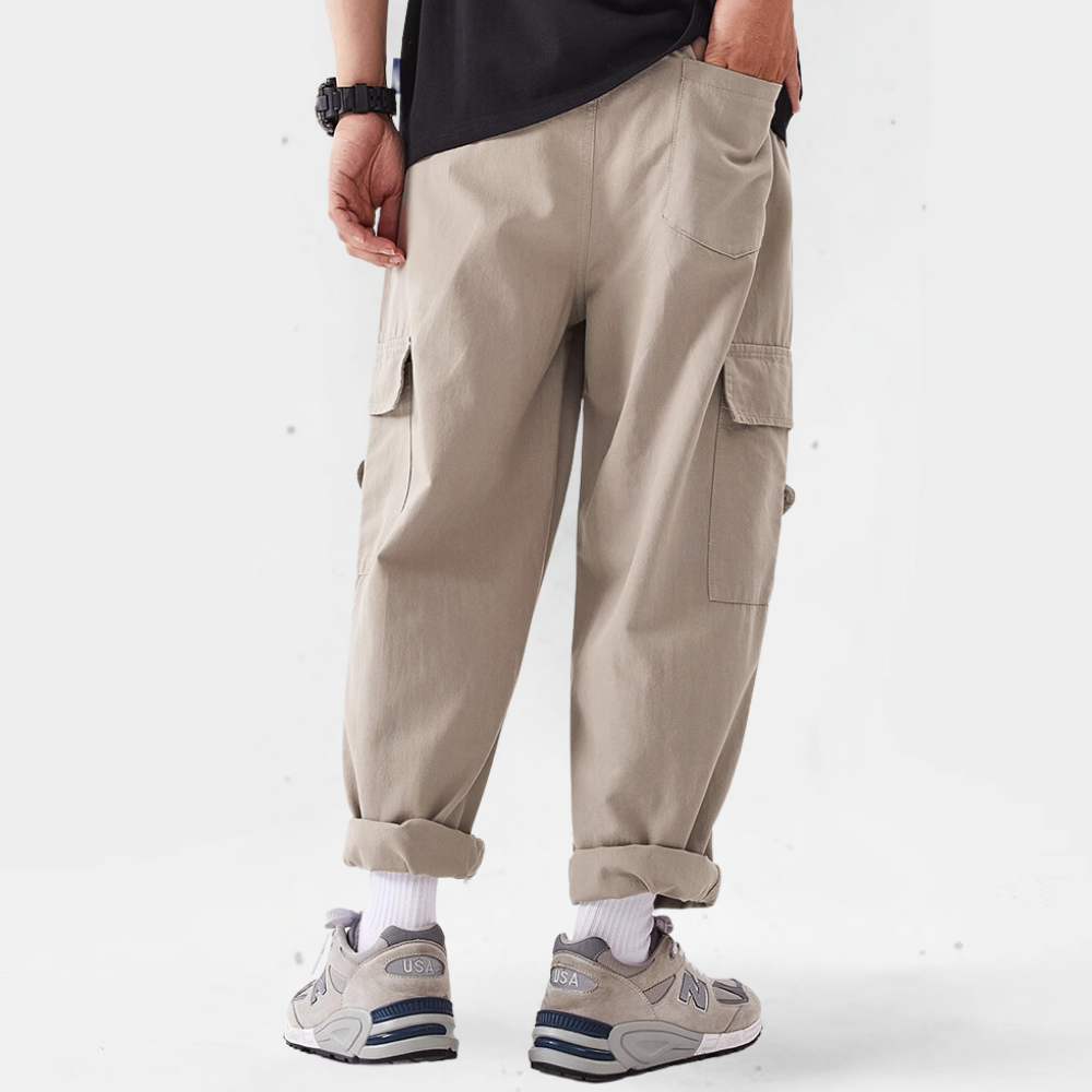 Classic All-Match Straight-Leg Cargo Pants