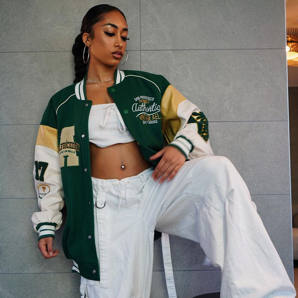 Japanese Contrast Color Artistic Jacket