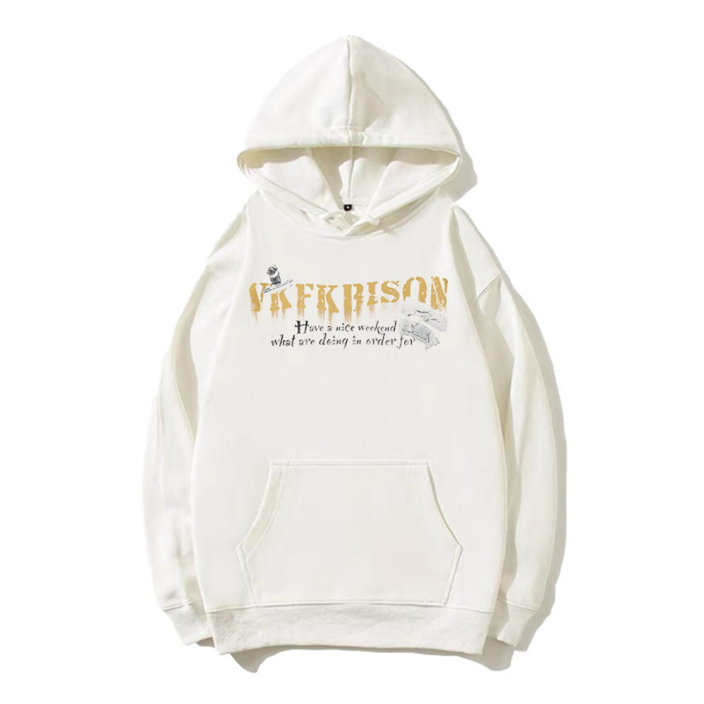 Street Smoking Boys Print  Hoodie