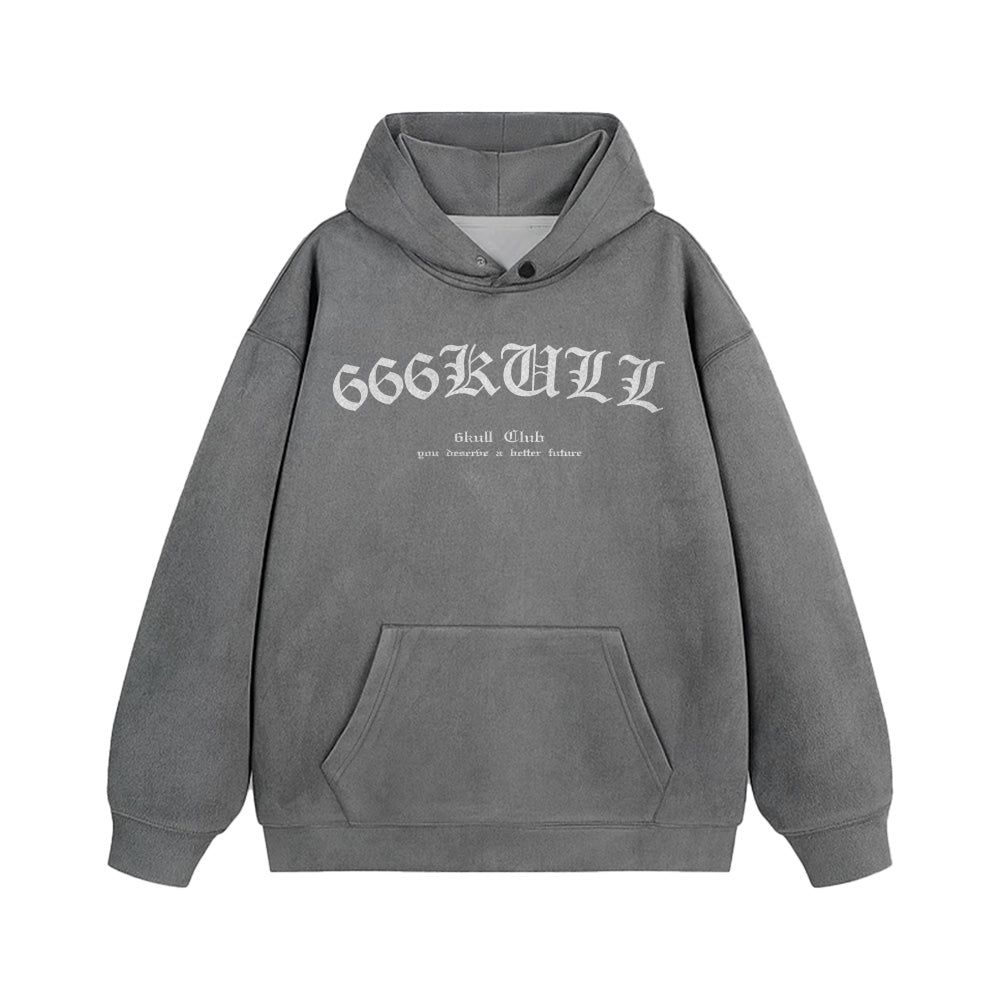 6Kull Retro Bone Wings Design Hoodie