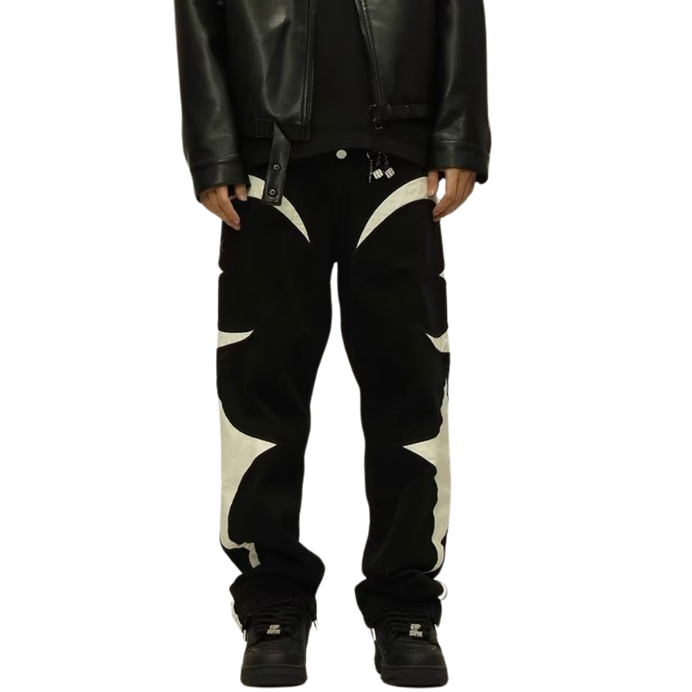 🔥American Hip Hop Street Versatile Printed Jeans