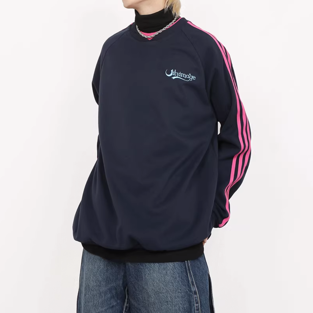 High Street Embroidered Raglan Sweatshirt