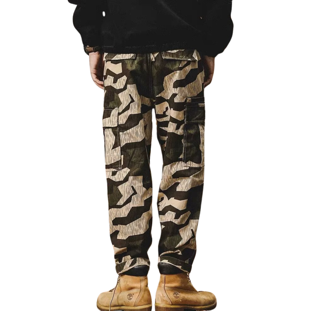New Trendy Brand Loose Straight Camouflage Cargo Pants