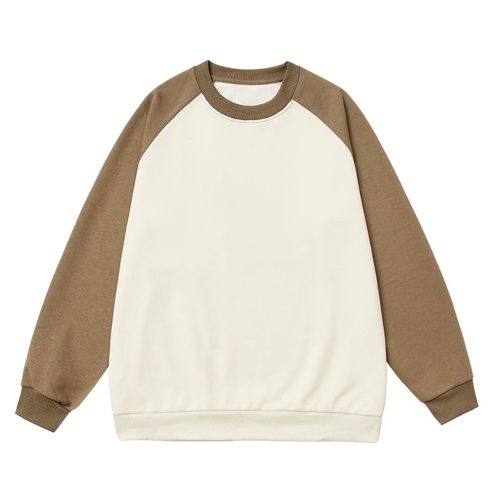 Solid Color Raglan Sweatshirt