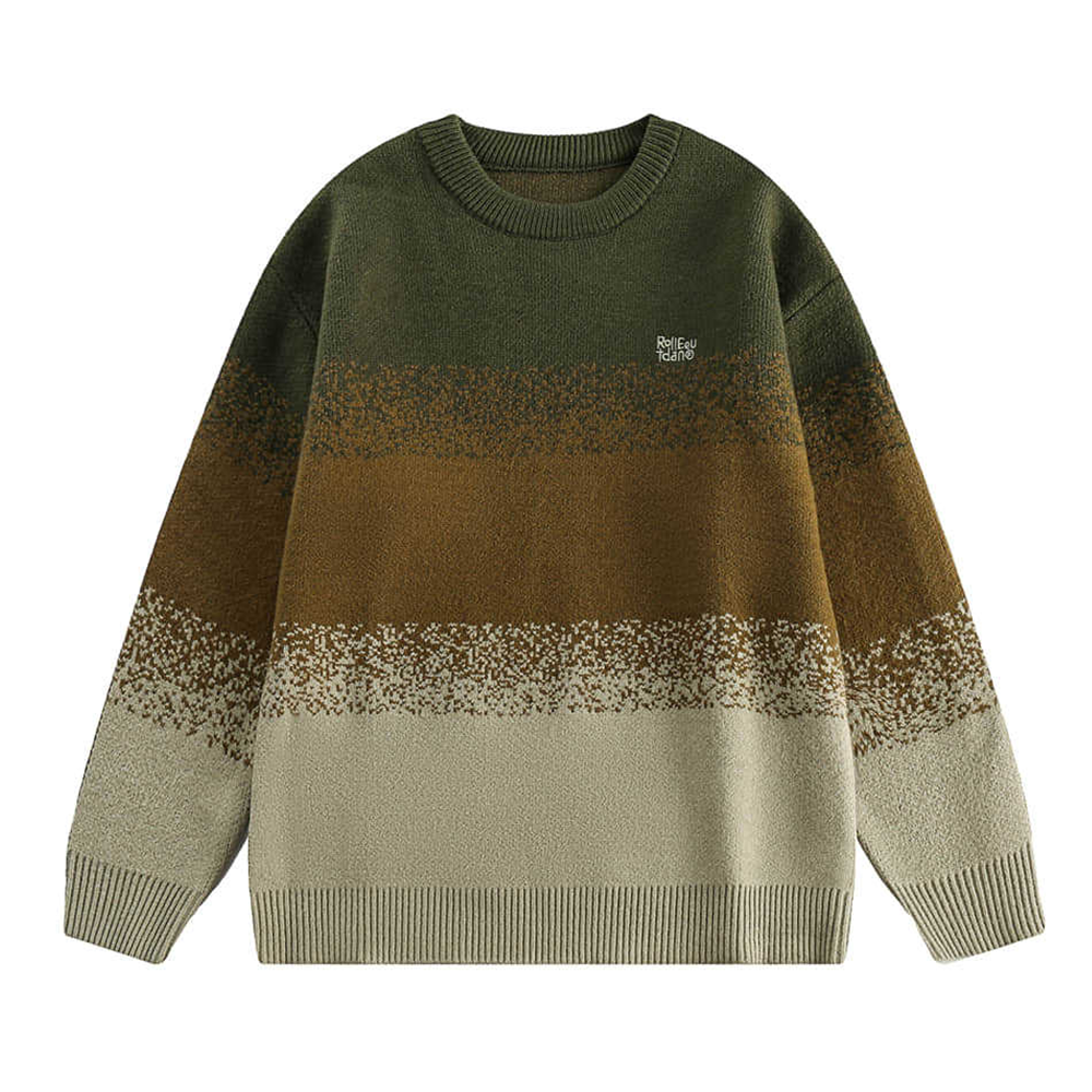 Gradient crewneck sweater
