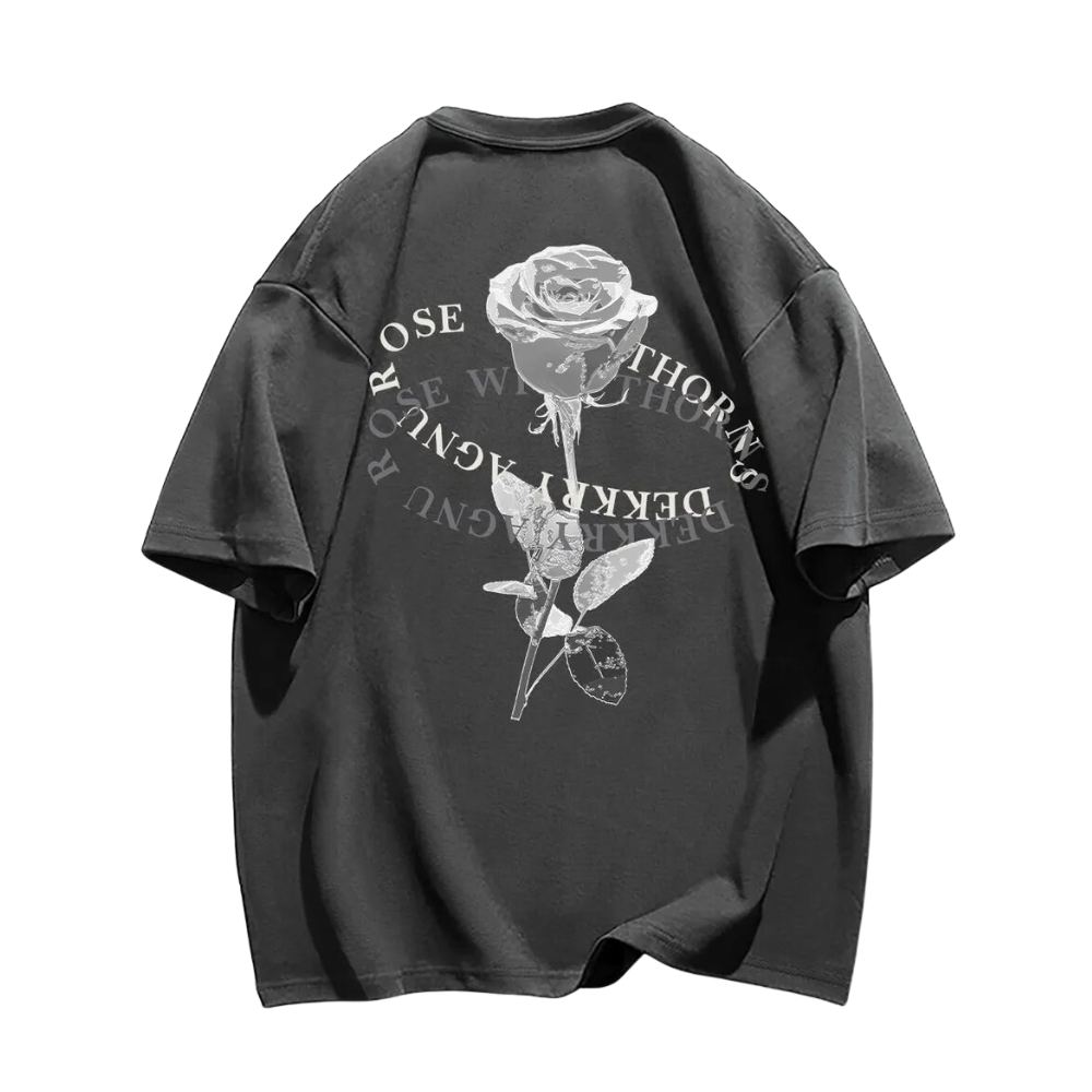 Simple Loose Rose T-Shirt