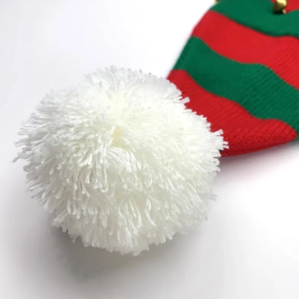 Classic Contrast Color Christmas Knitted Hat